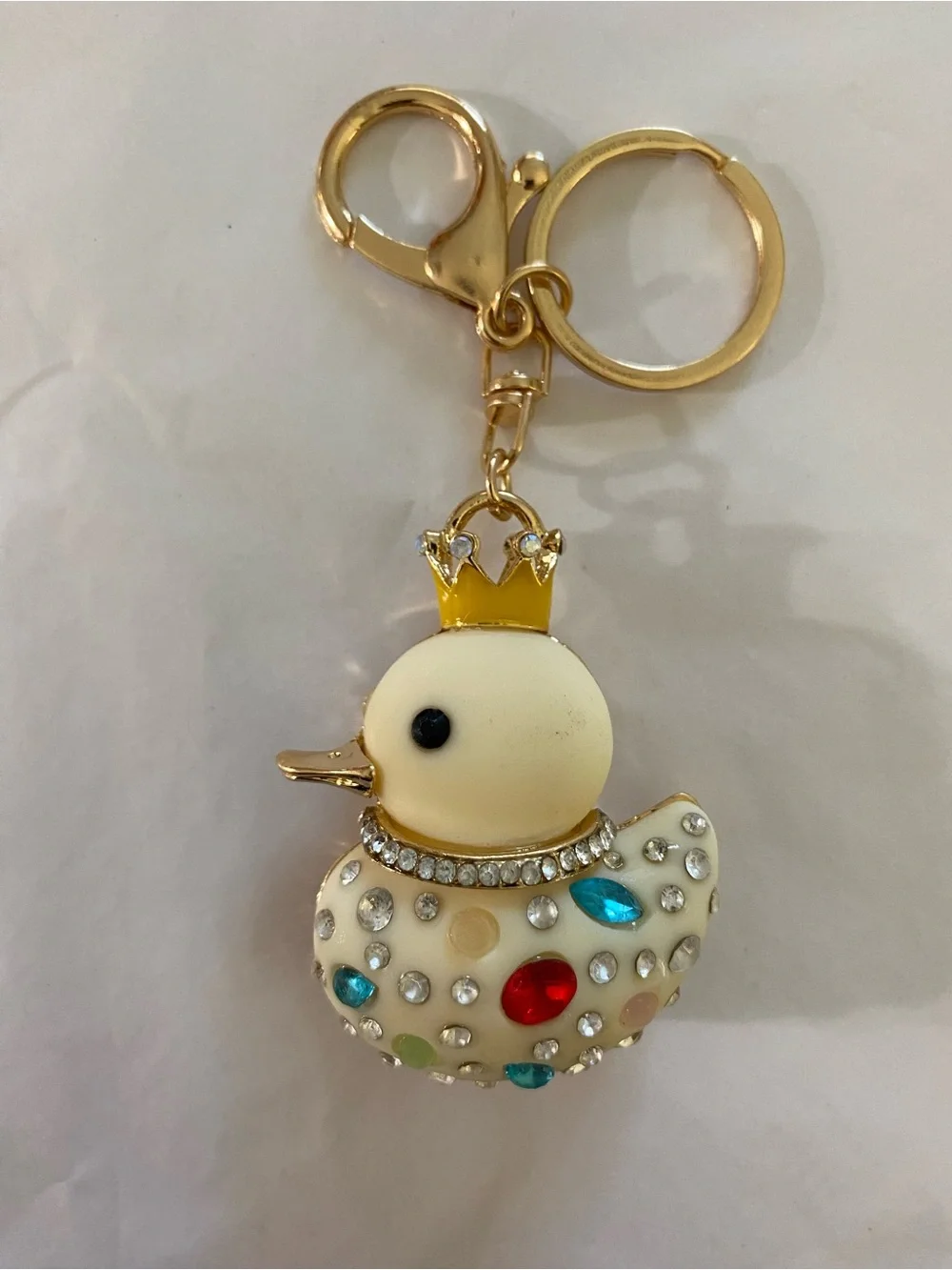 Royal Rubber Duck Bag Charm Keychain